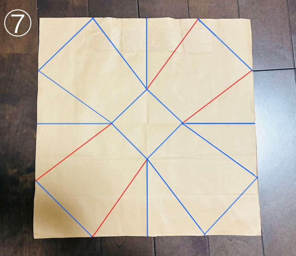 紙袋でゴミ箱作り