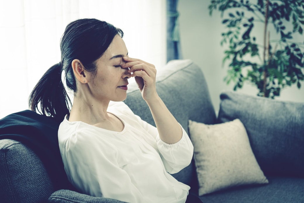 パートを休む女性