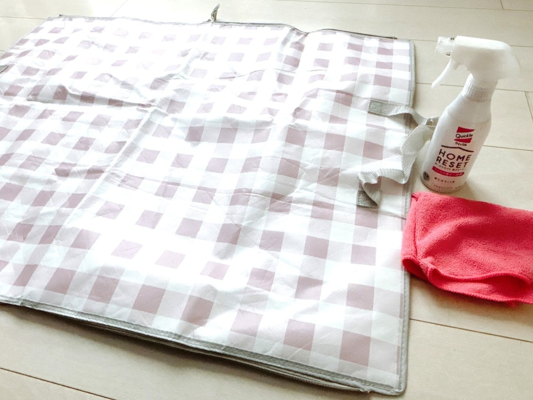 お手入れ後のレジャーシート