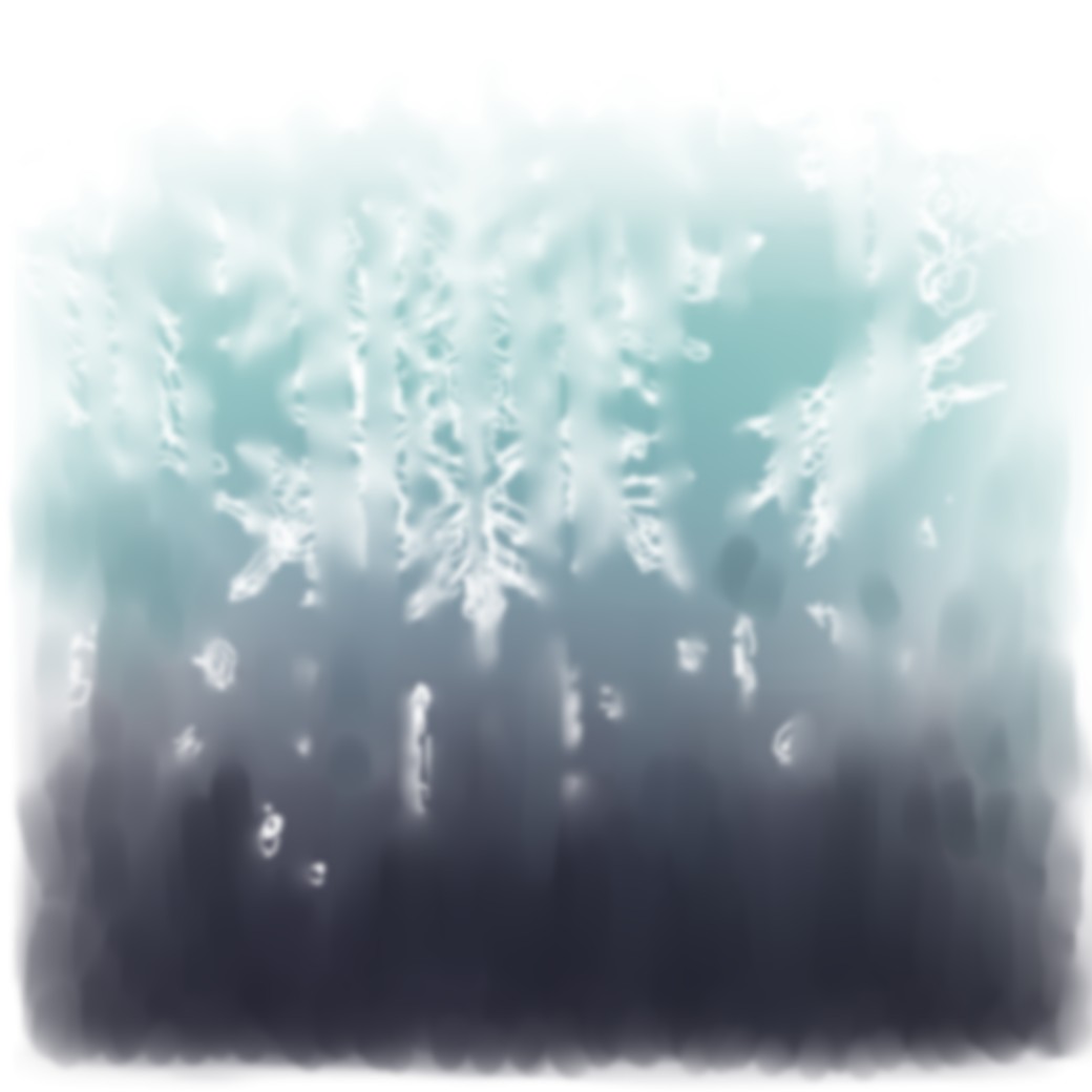儚くばらけて霞んだ雪の結晶