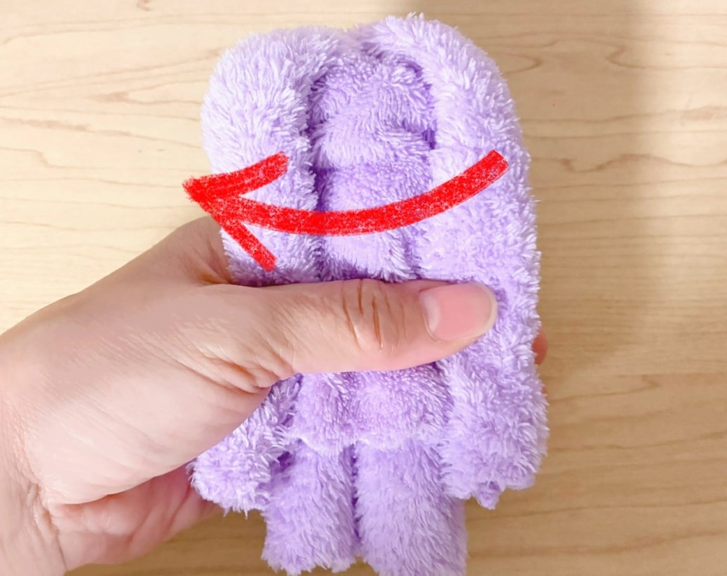 ミニタオルでティディベア