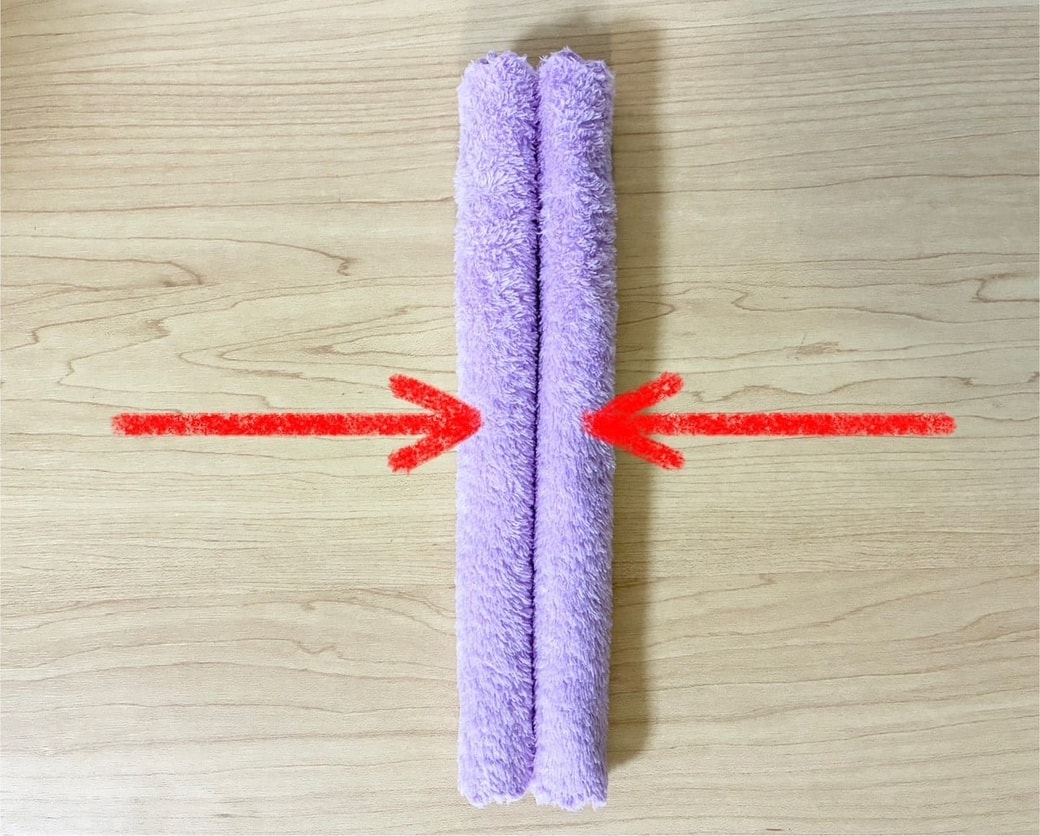 ミニタオルでティディベア