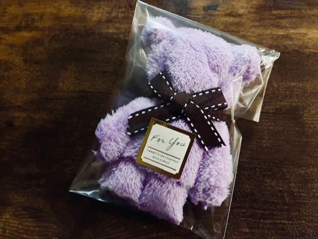 ミニタオルでティディベア