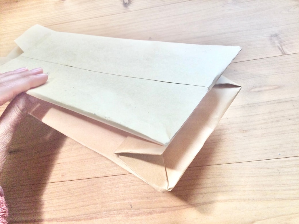 茶封筒を折る