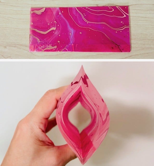 トレーシング素材のおりがみ作り方