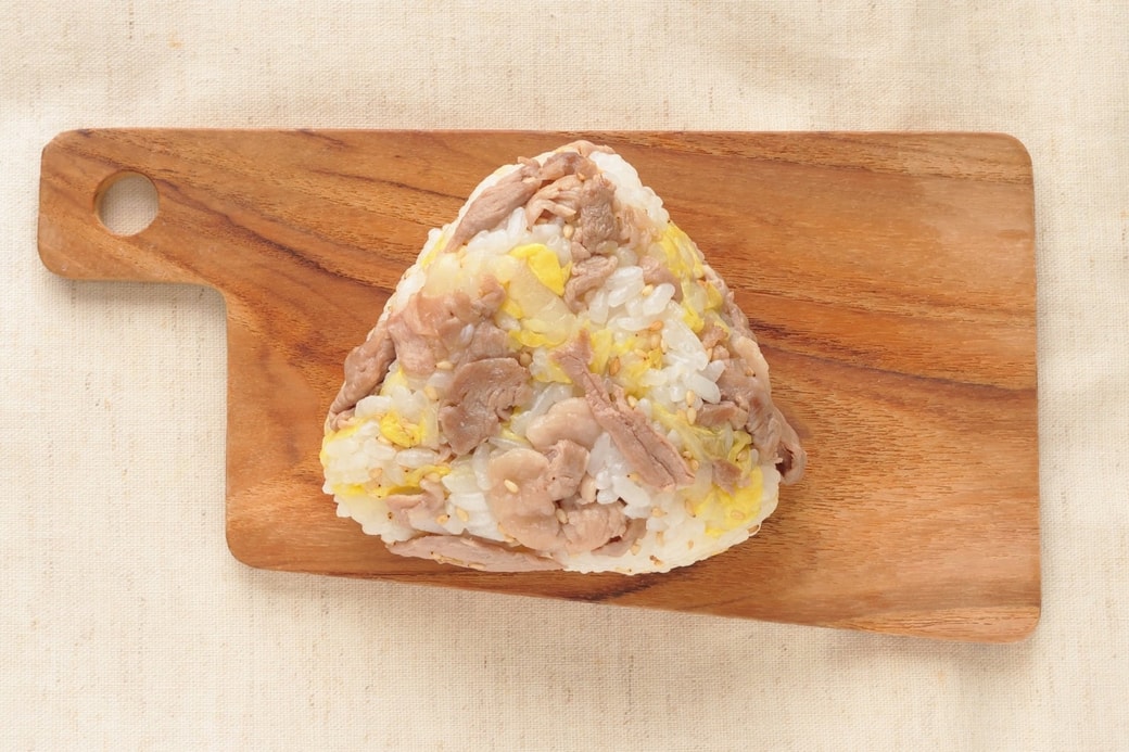 「豚肉と白菜のおにぎり」