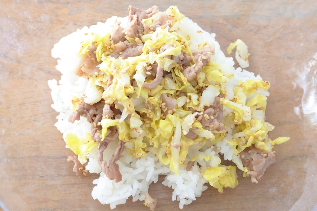 「豚肉と白菜のおにぎり」