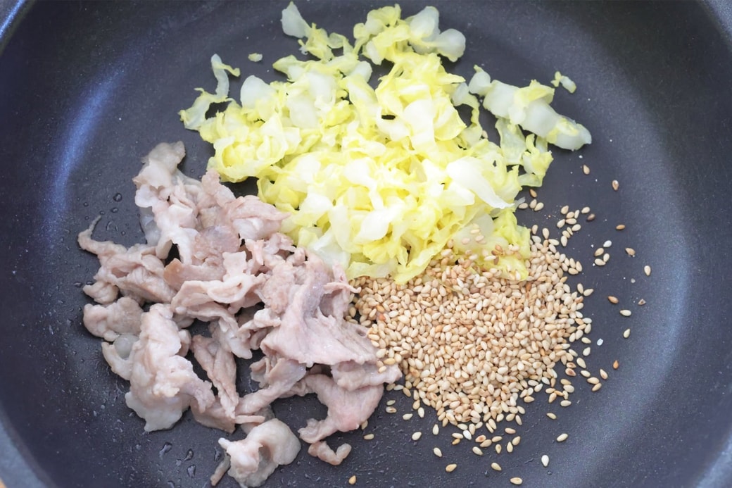 「豚肉と白菜のおにぎり」