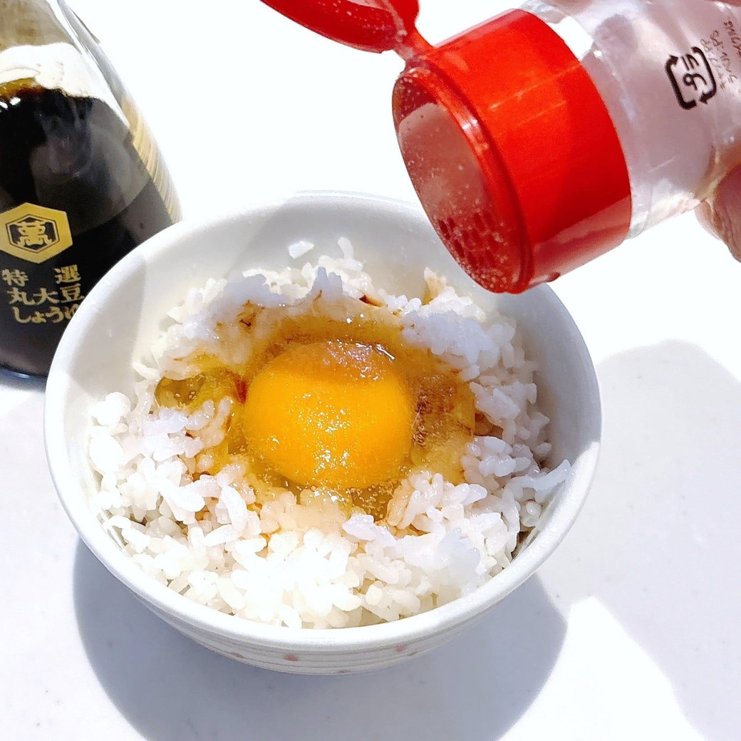 味の素をかける