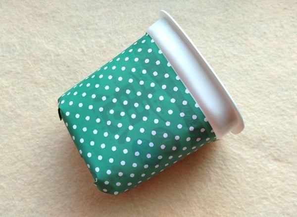 折り紙を貼ったところ