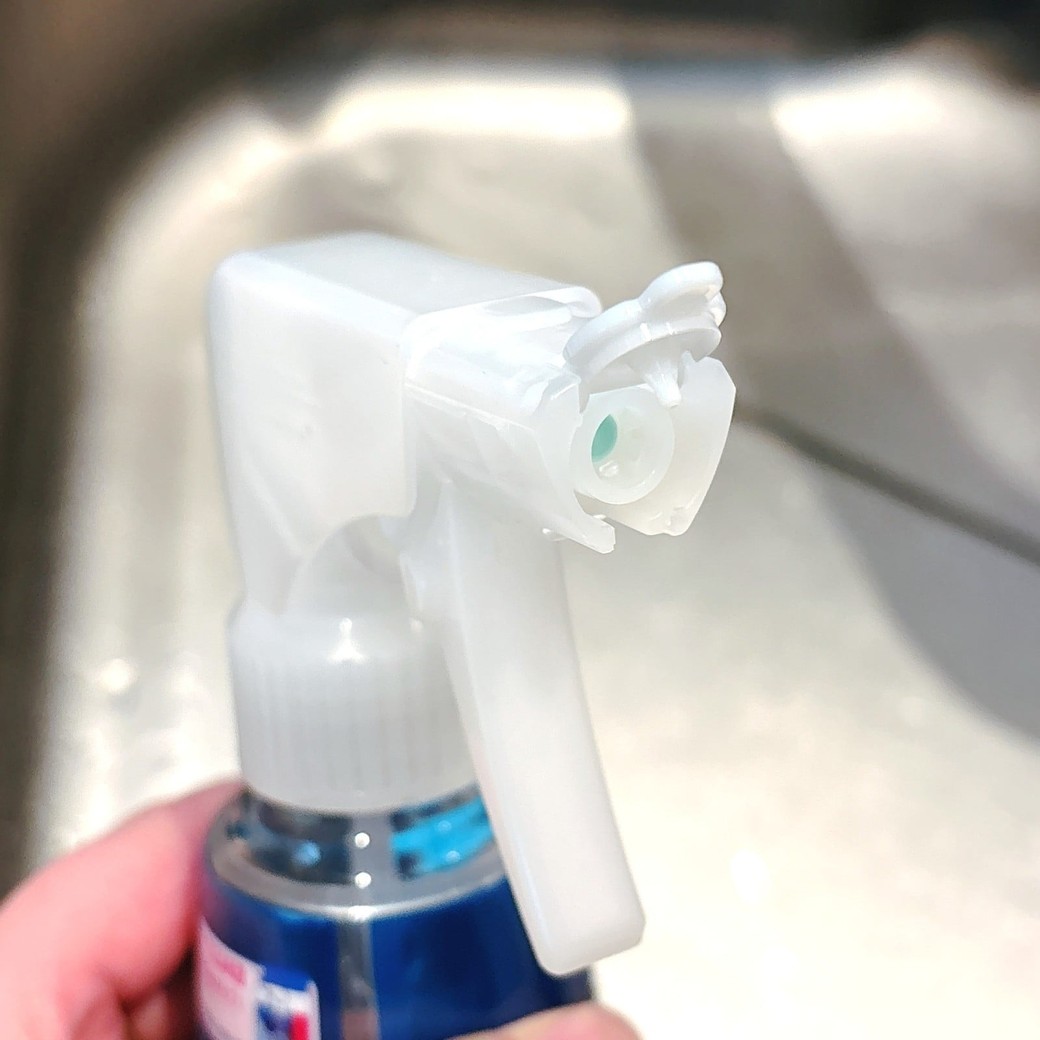 NG③噴射口のフタを開けっ放しにする