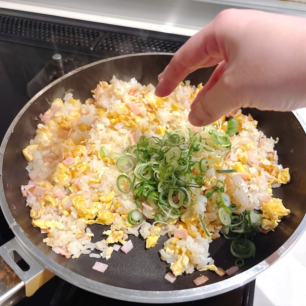 最後にねぎを加える