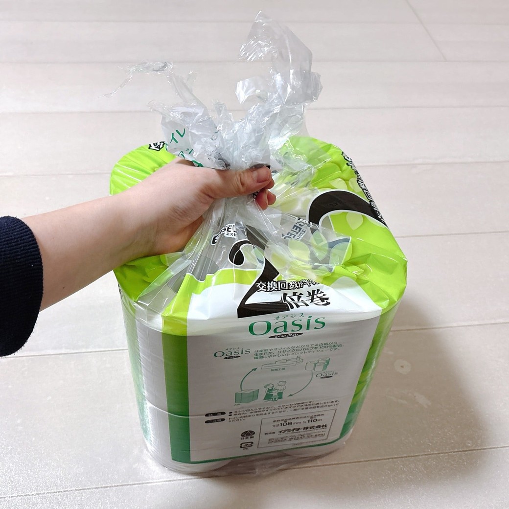 袋の口を結ぶことも可能