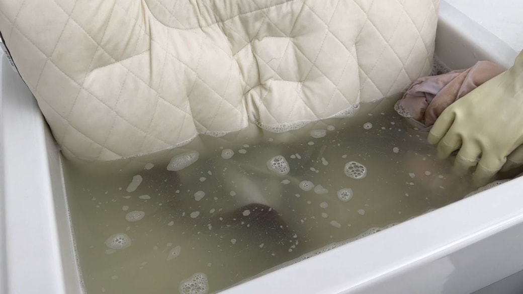 枕から出た汚れ