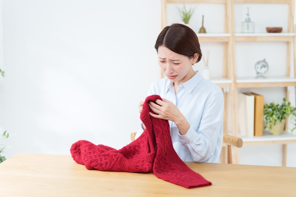 注意②洗剤の飛びはね