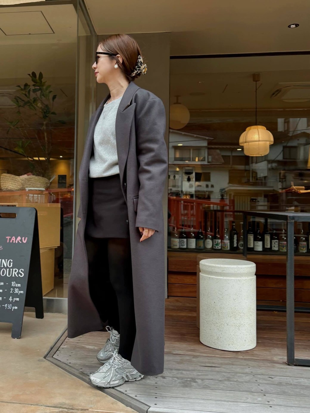 グレーのグラデーションで全体のバランスもまとまる。