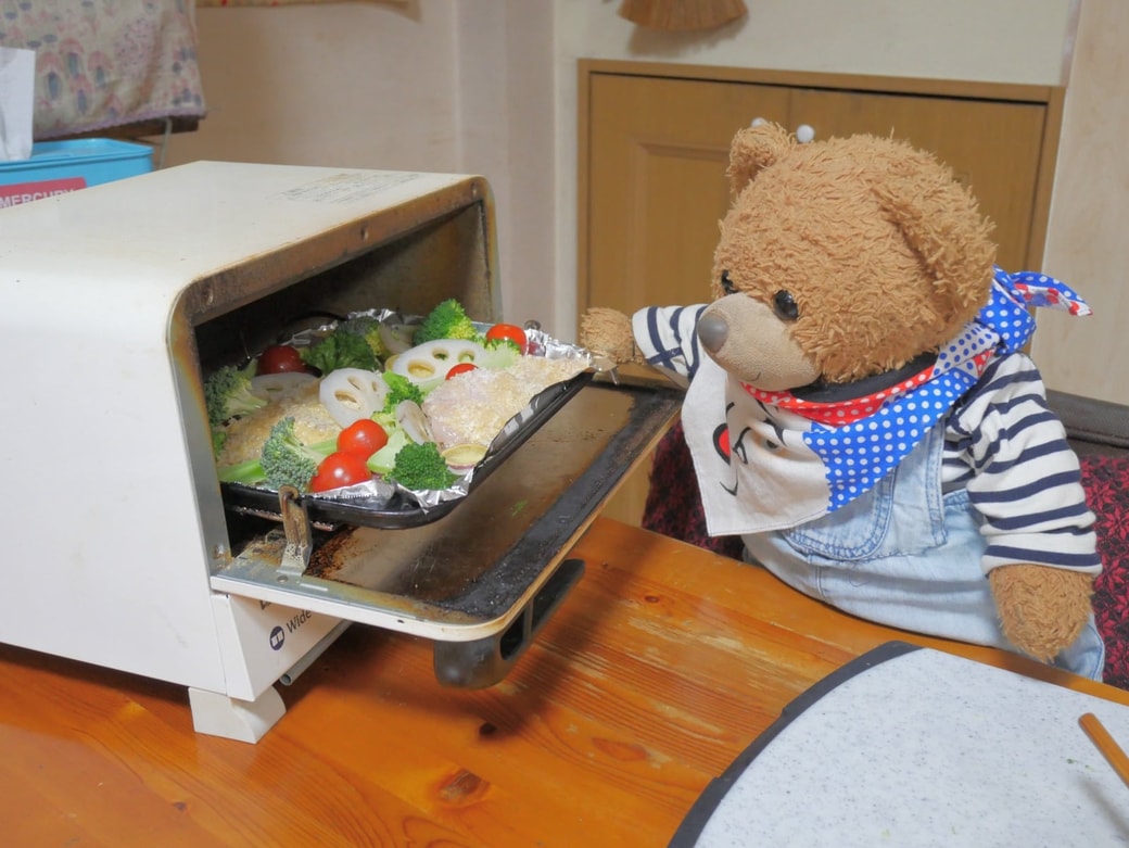 トースターで焼く