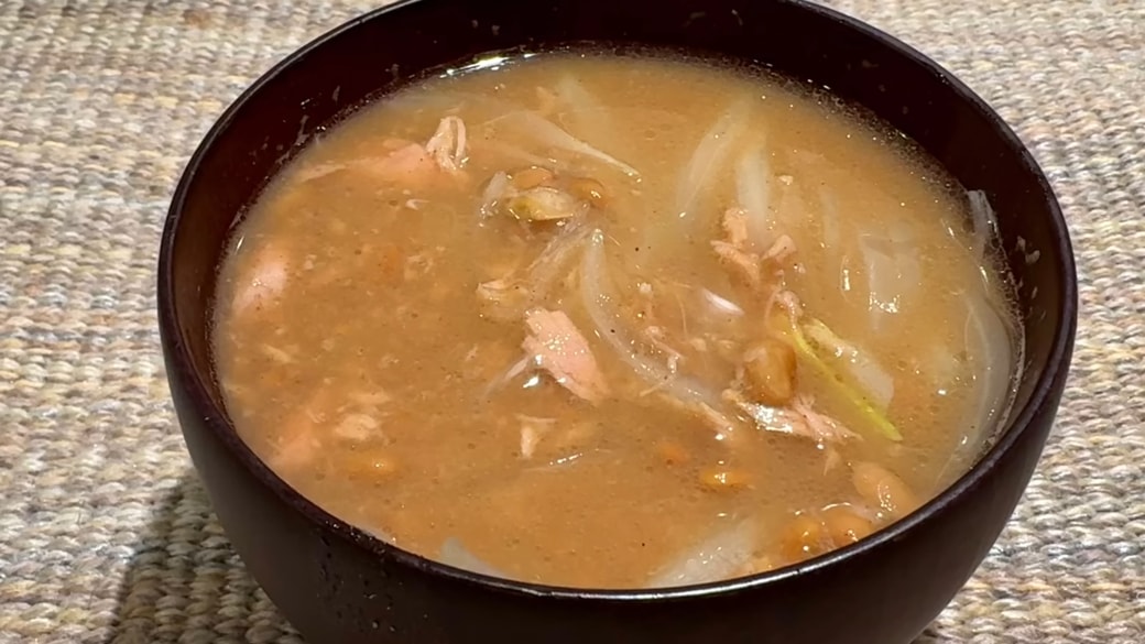 納豆・ツナみそ汁