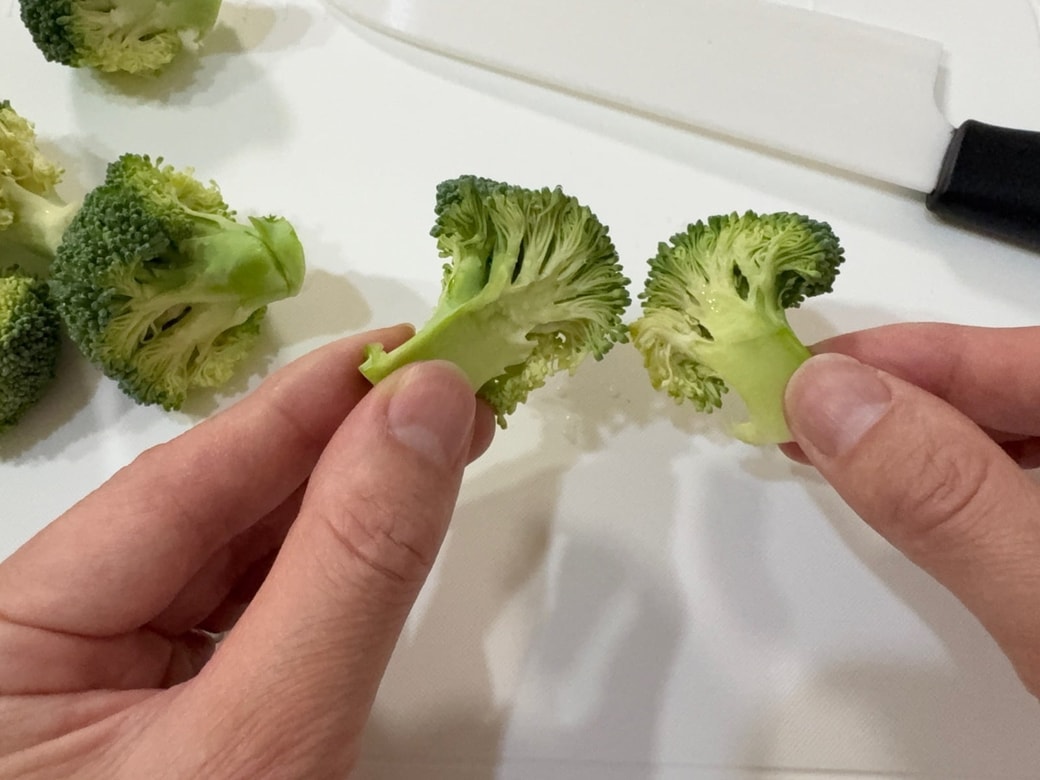 きれいに小房に分けられた