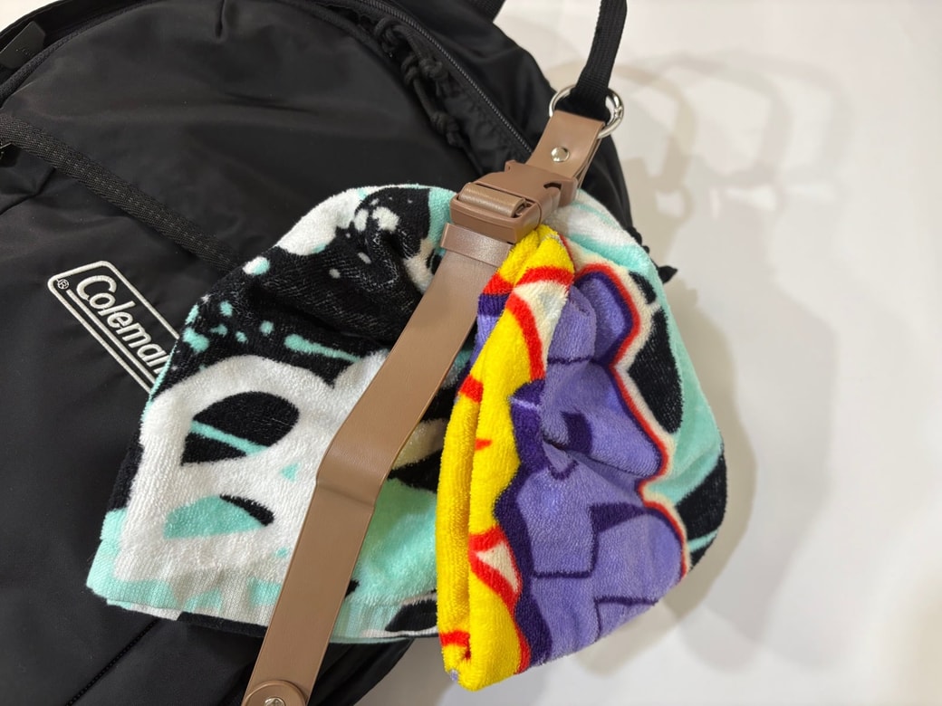 ライブタオルを留める