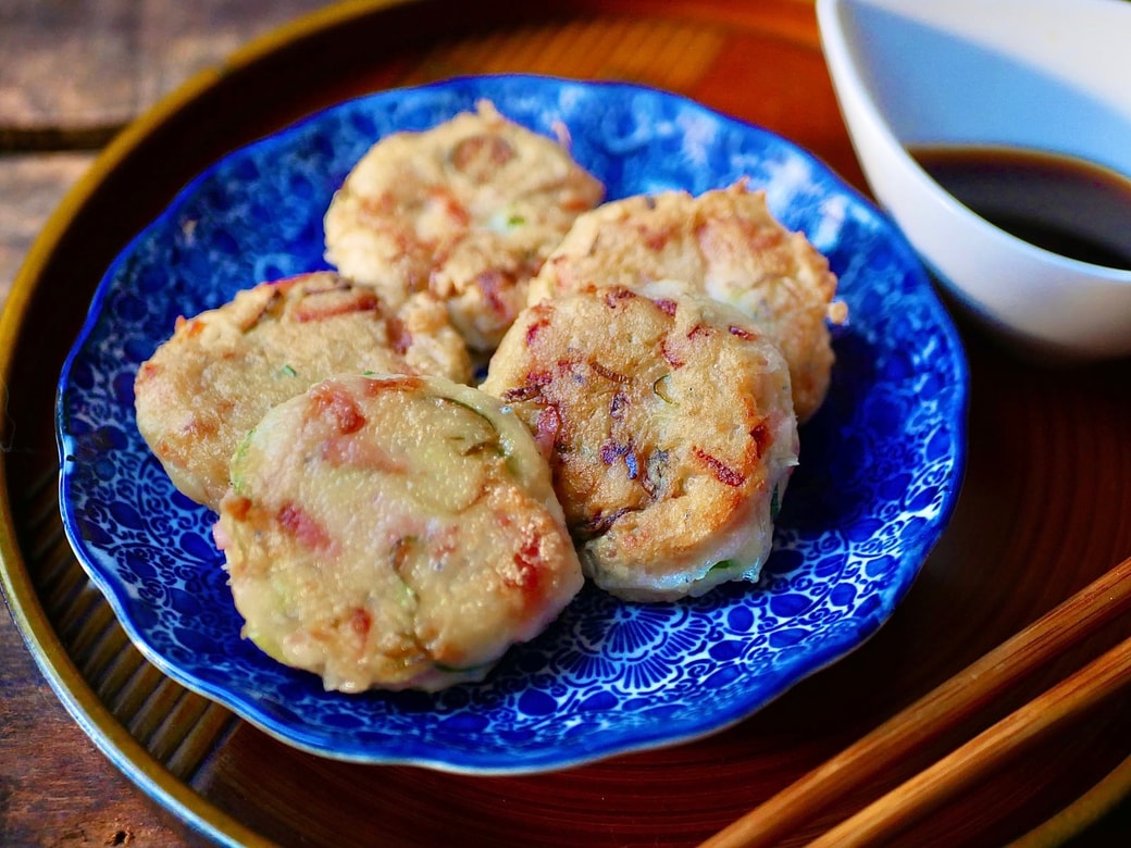 盛り付けたところ