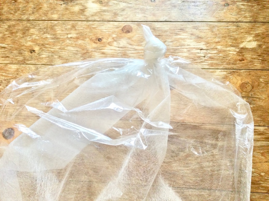 クリーニング後のビニール袋