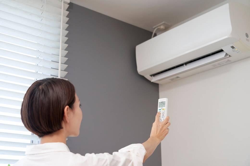 暖房をつけっぱなしにしている