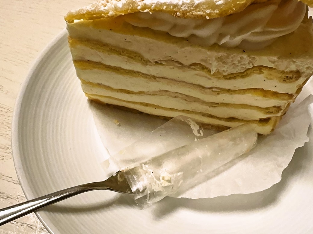 フォークからフィルムをはがします