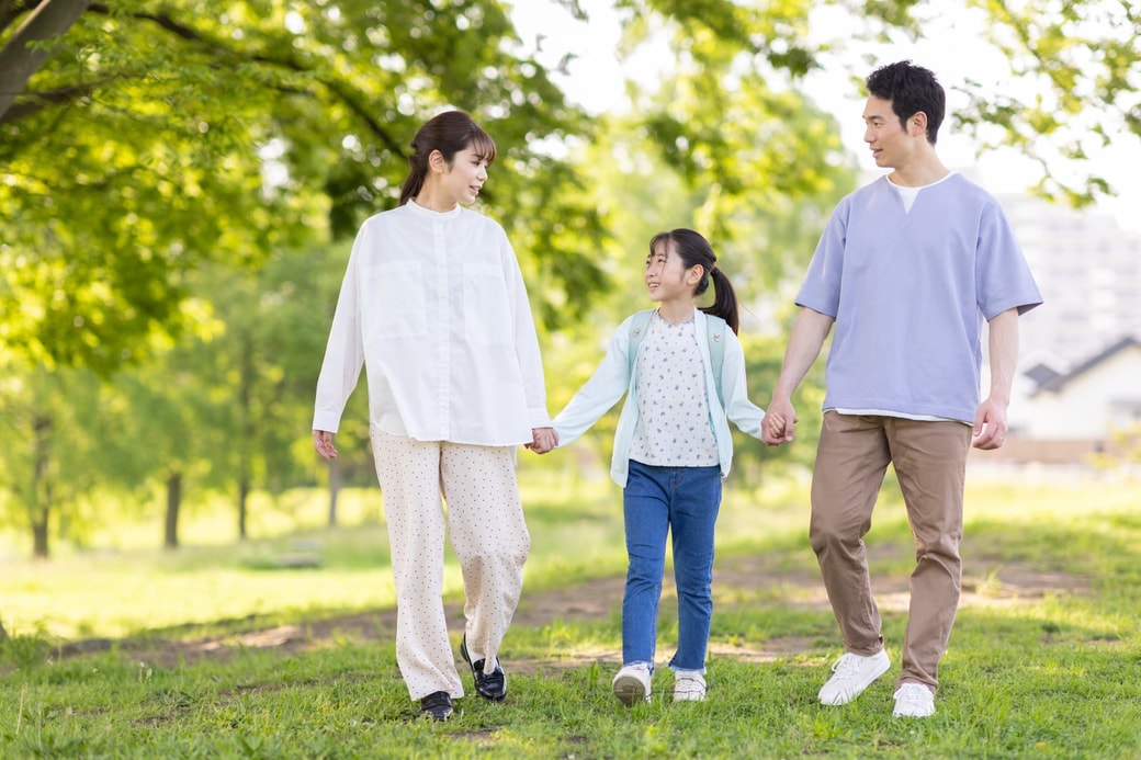 家族でお散歩