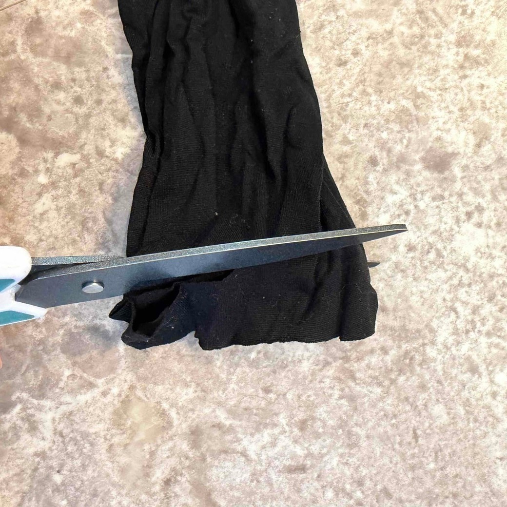 ストッキングを輪切りにカットしたところ