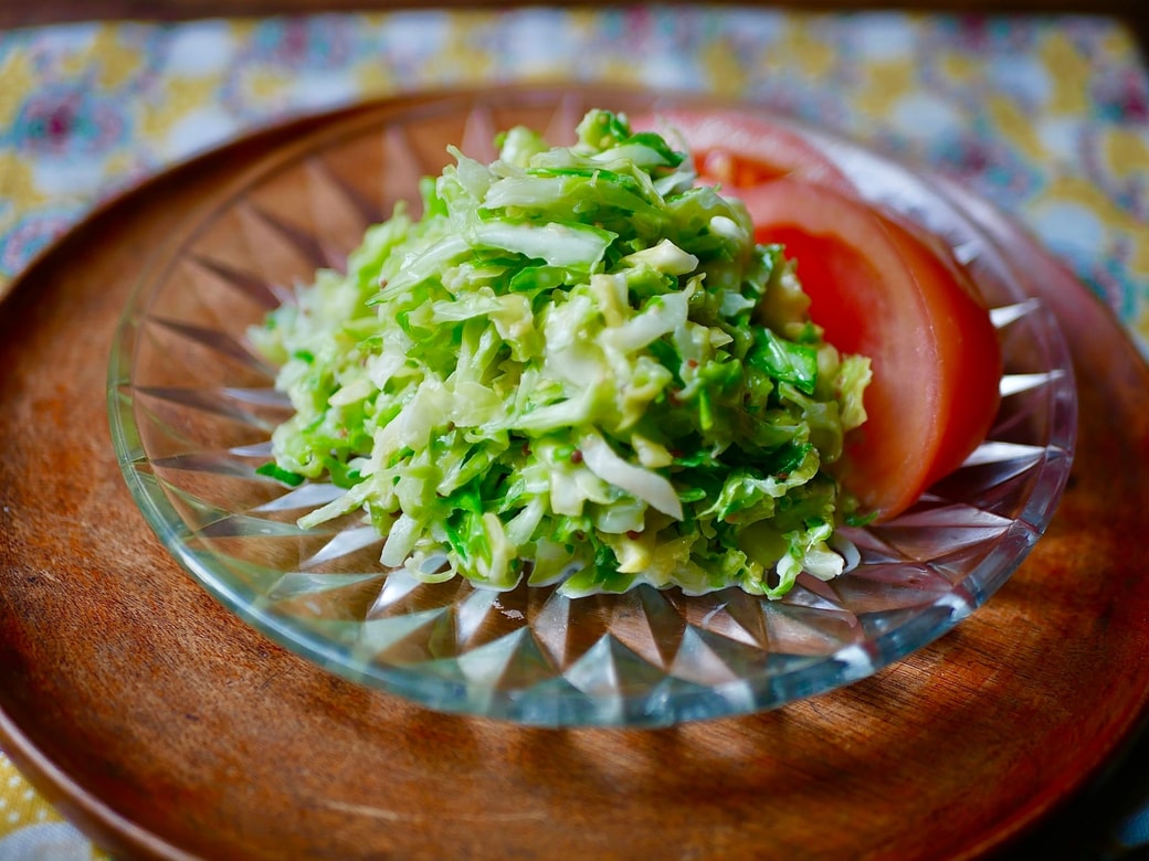 盛り付けたところ