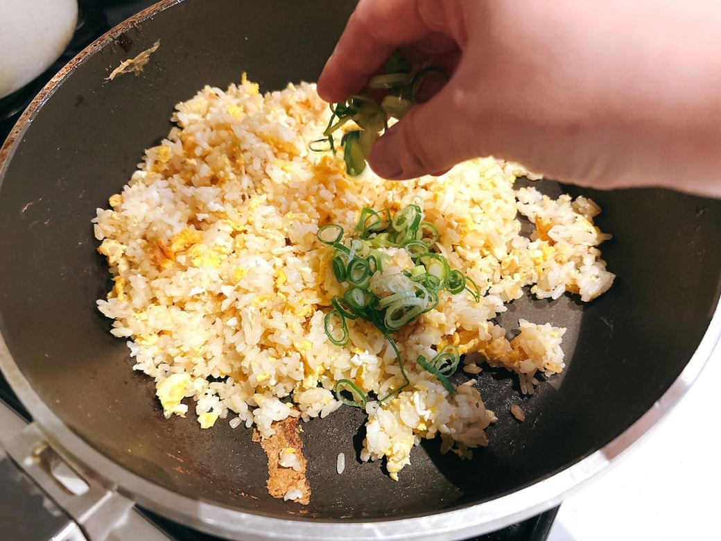 ねぎを加えたら完成