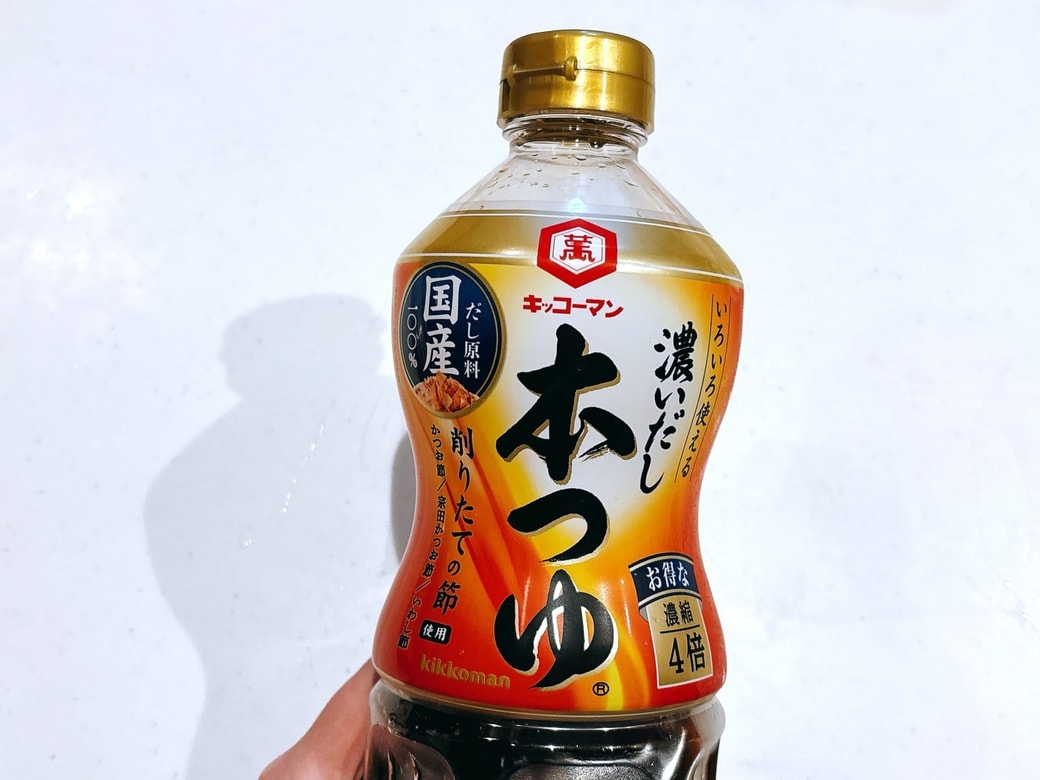 チャーハンをめんつゆで味付けする