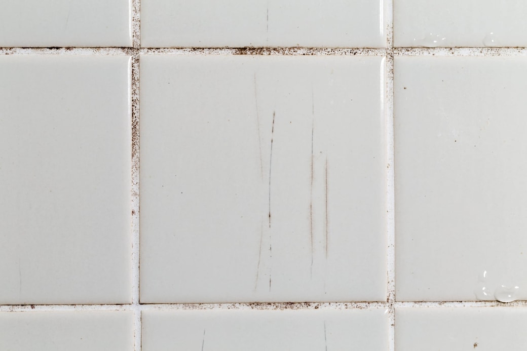 NG②濡れた状態でカビ取り剤を塗布する