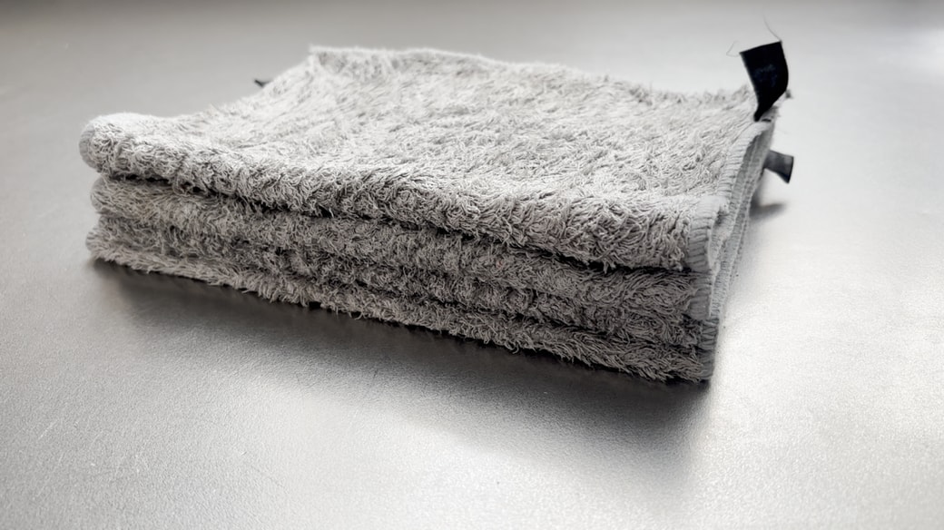 お手入れ後のぞうきん