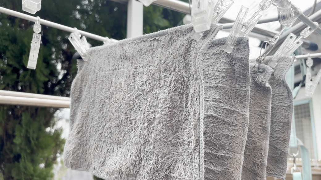 しっかり乾かす