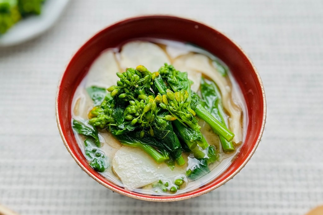 菜の花のみそ汁