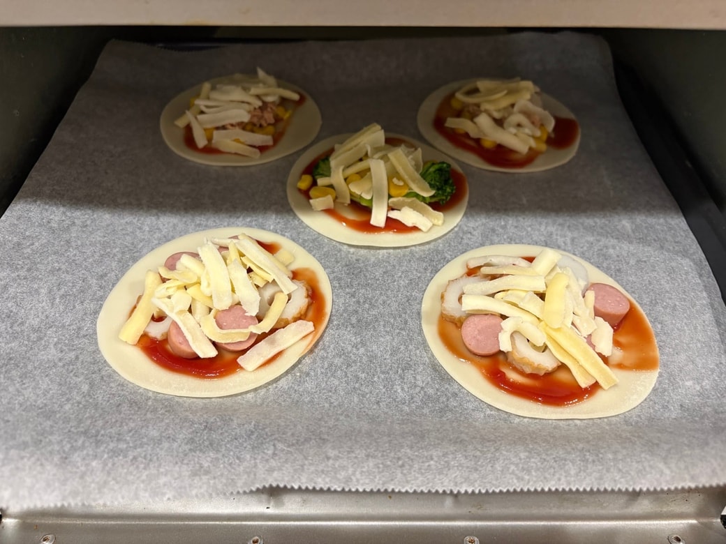 オーブントースターで焼く