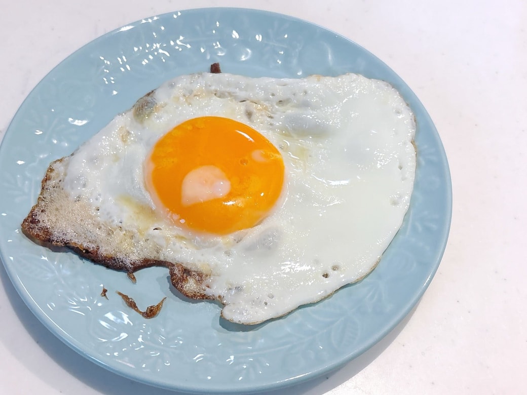 できあがった目玉焼き