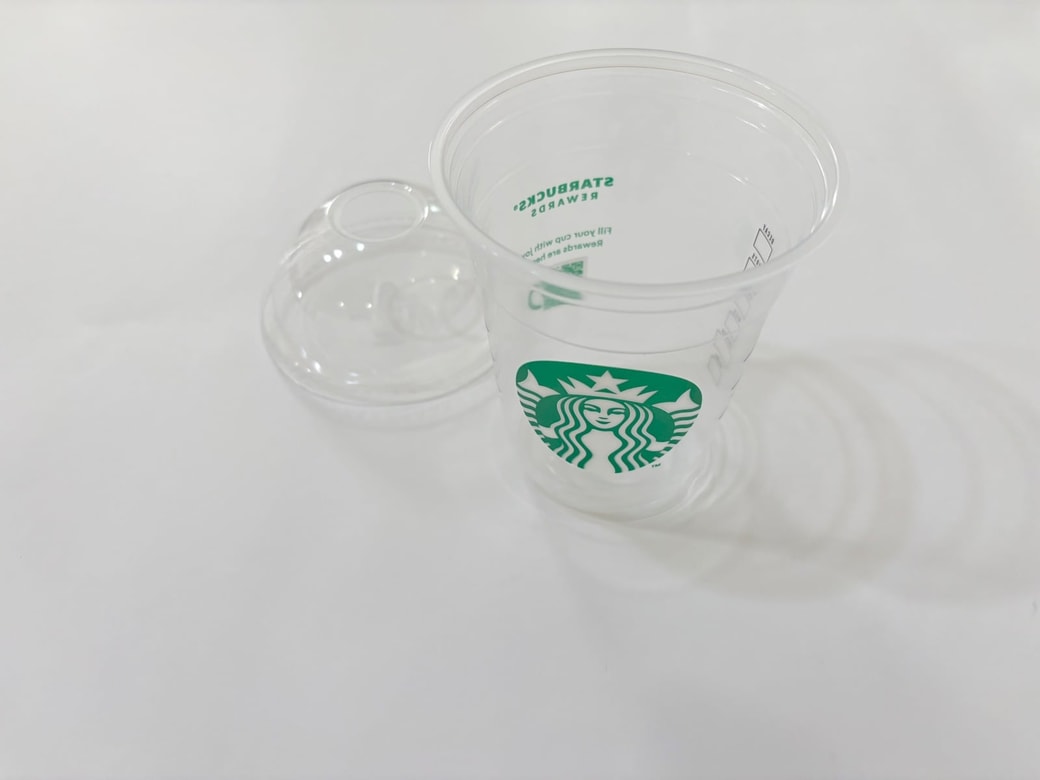 フラペチーノの透明カップが便利