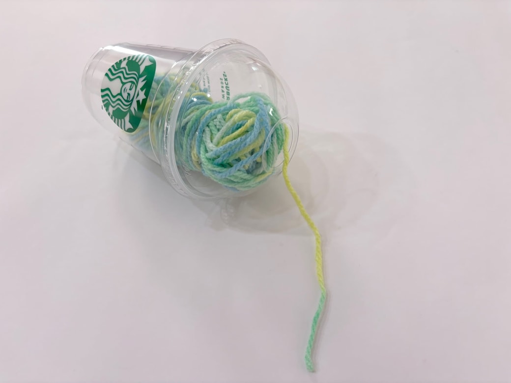 毛糸入れにする