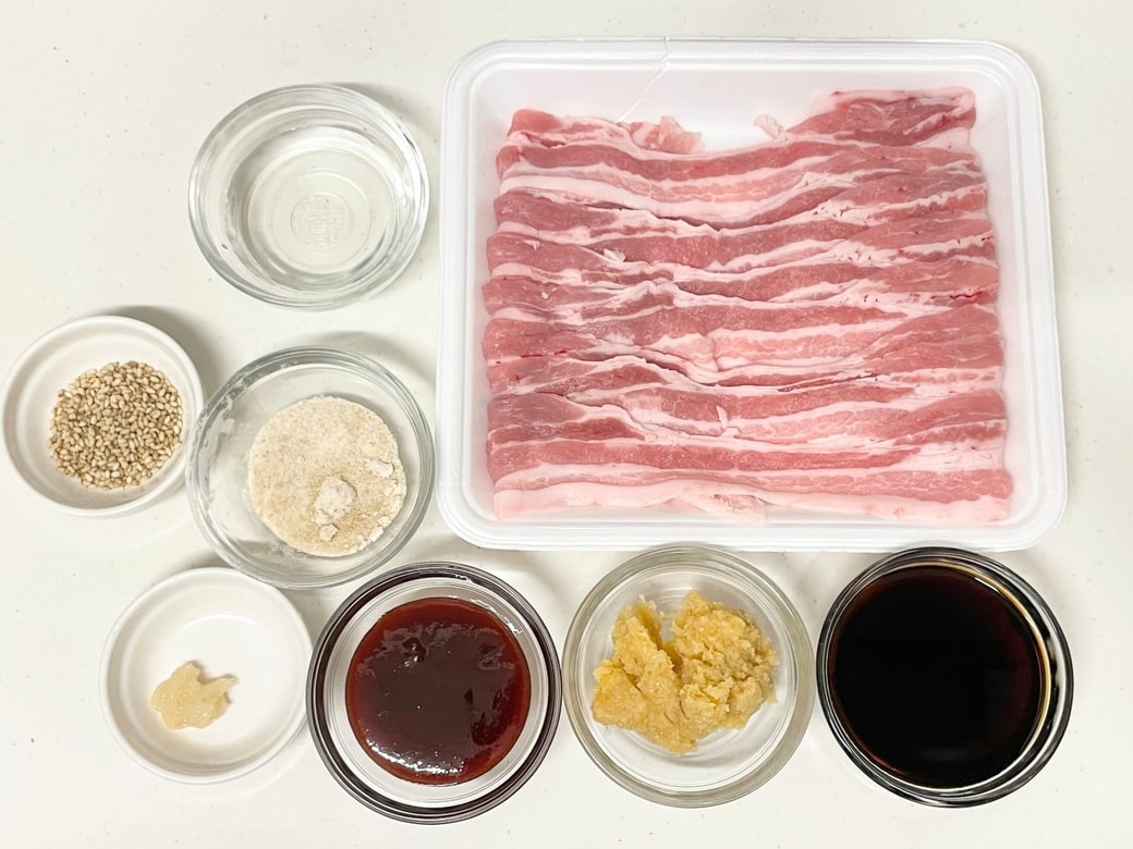 ピリ辛みそしょうが焼き