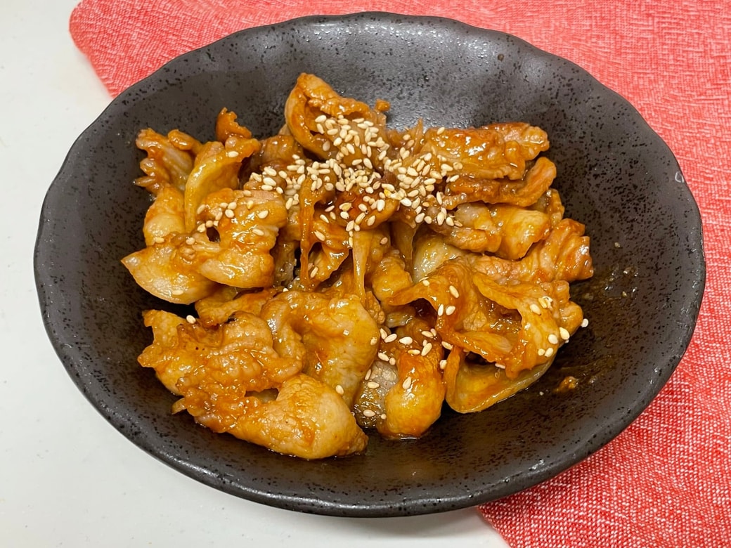 ピリ辛みそしょうが焼き