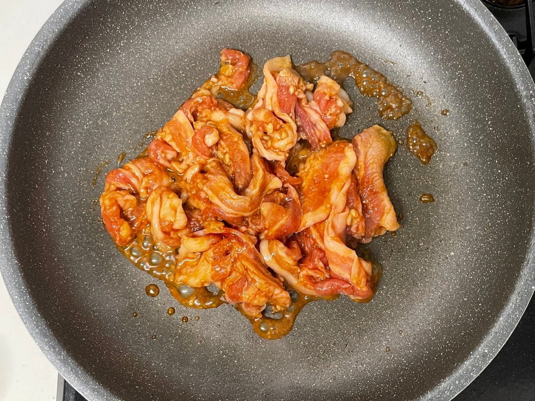 ピリ辛みそしょうが焼き