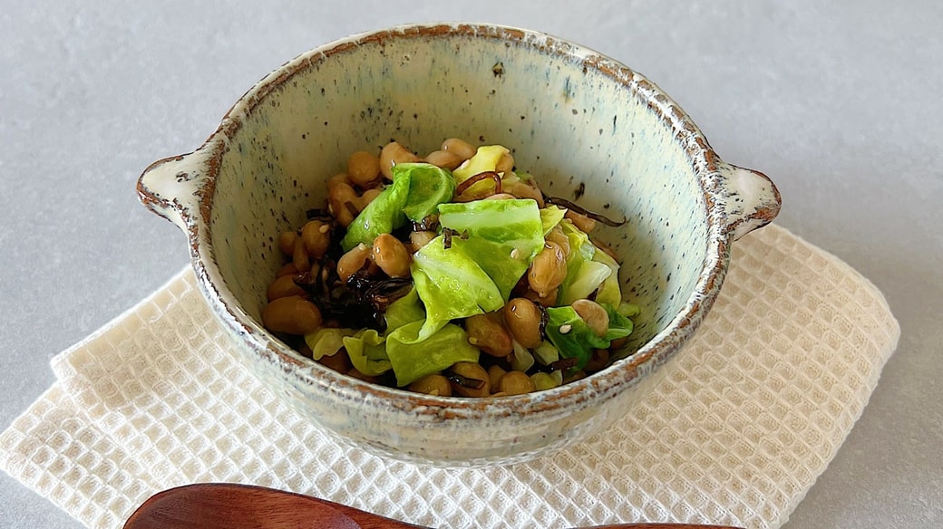 春キャベツ納豆