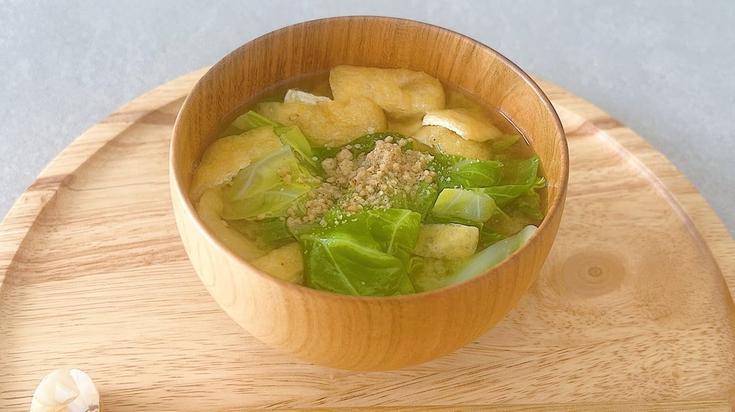 春キャベツみそ汁