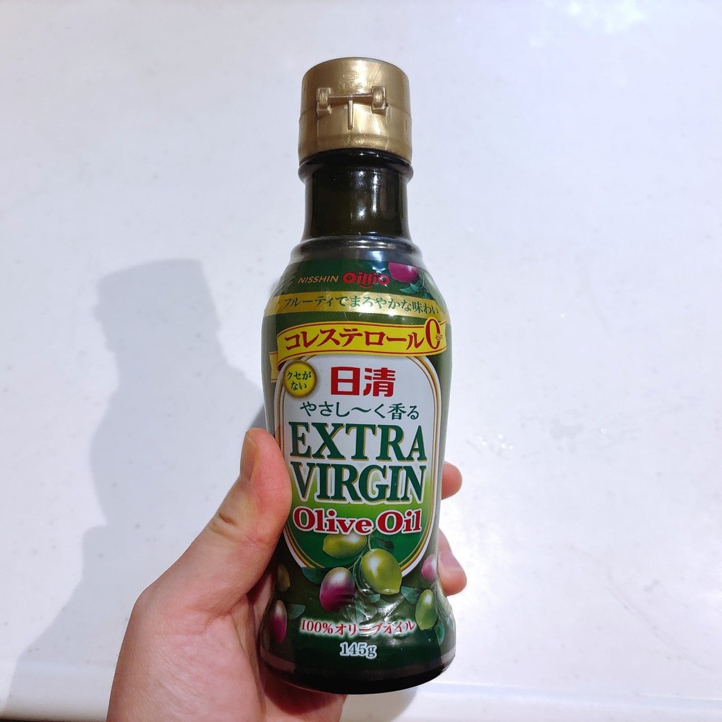 お米にオリーブオイルを入れる