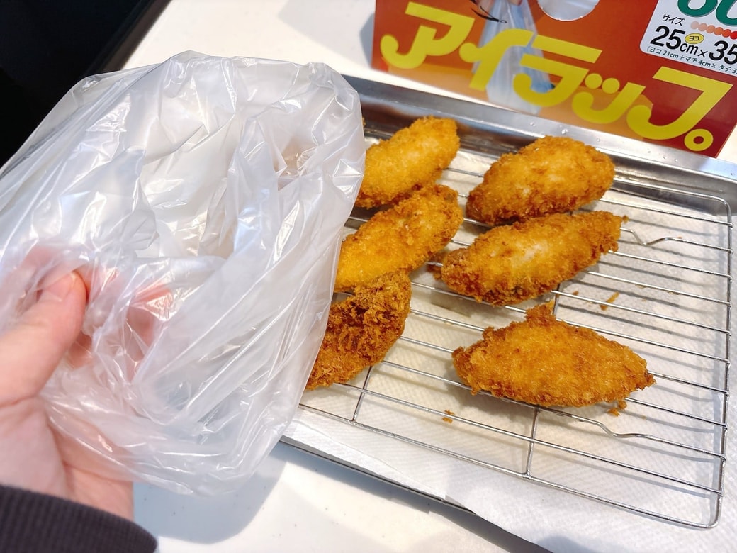 NG②油分が多い食品を入れて温める