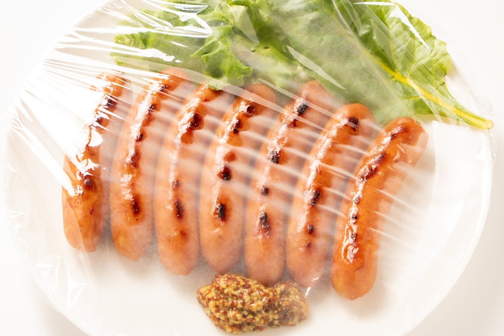 NG②食品用ラップをピンと張る