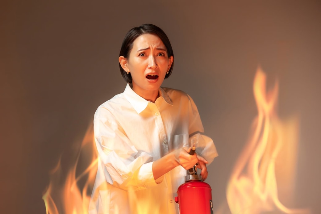 NG初期消火を続ける